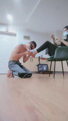 【韩韩】小白鞋原味船袜塞嘴胶带绳艺技巧虐 bf1786_HD绳艺资源