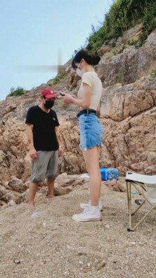 【高难度挑战美学】海滩踢裆耳光踩踏 bf1848_HD绳艺资源