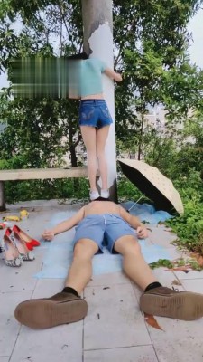 图片[3]_【高难度挑战美学】户外高跟全体重踩踏 bf1880_HD绳艺资源