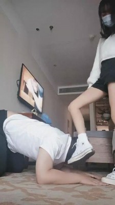 【00小主十言】高帮帆布鞋白袜羞辱老狗 bf2130_HD绳艺资源