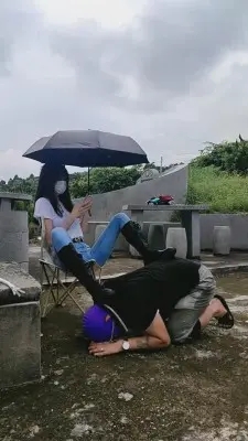 【高难度挑战美学】户外长靴骑马/高难度挑战踢裆/踩踏 G-210730-30_HD绳艺资源