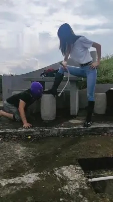 图片[3]_【高难度挑战美学】户外长靴骑马/高难度挑战踢裆/踩踏 G-210730-30_HD绳艺资源