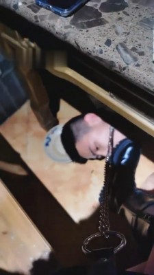 【猫神大人】餐桌脚下给狗喂饭 G-210823-35_HD绳艺资源