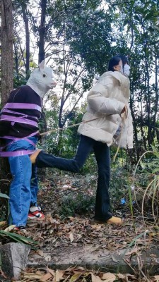 【高难度挑战美学】户外踢踹绳艺技巧奴舔脏鞋底 bf23714_HD绳艺资源