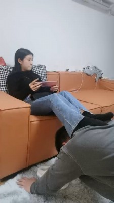 图片[2]_【海绵大大】黑棉袜裸足踩脚垫 bf24502_HD绳艺资源