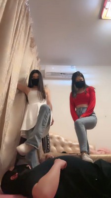 【苏州十三姨】双S小白鞋踩踏+闻原味棉袜 bf26499_HD绳艺资源