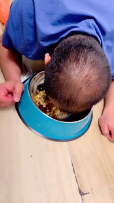 【安可S】圈养生活第四天-户外餐厅脚下喂食【双视角版】 bf27050_HD绳艺资源