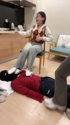 【学生双主s】双S-绳艺技巧运动鞋白袜全体重踩踏 bf27061_HD绳艺资源