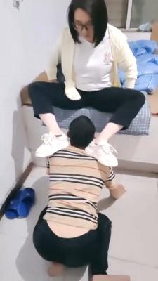 【安安绳艺导师】双S-脚底喂食/狗链遛狗/闻棉袜 bf29448_HD绳艺资源