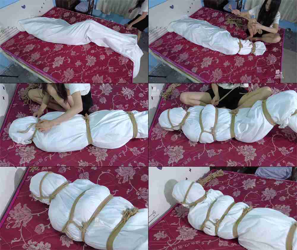 【樱束原创】入室危机之床单包裹全包[夸克]_HD绳艺资源