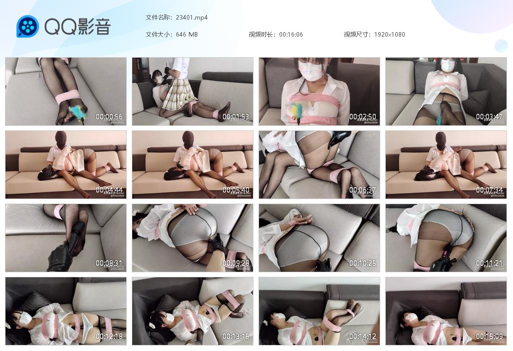 【栗栗子】 艺术训练邻居小学妹06双马尾黑丝学妹胶带绳艺技巧多次强_HD绳艺资源