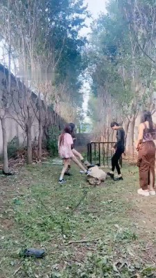 【沅芷大人】4S户外处刑-麻袋套-高难度挑战训练/踢踹_HD绳艺资源