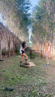 图片[4]_【沅芷大人】4S户外处刑-麻袋套-高难度挑战训练/踢踹_HD绳艺资源