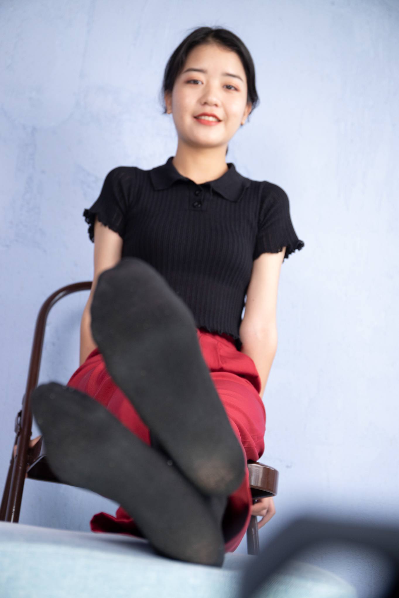 [南国足艺]13-气质美女小雨试镜，修长性感的美脚，脚型真漂亮，人美脚更美_HD绳艺资源