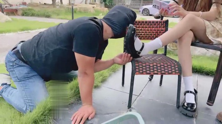 【沅芷大人】双S圈养犬化-舔超脏皮鞋/长靴【双视角版】_HD绳艺资源