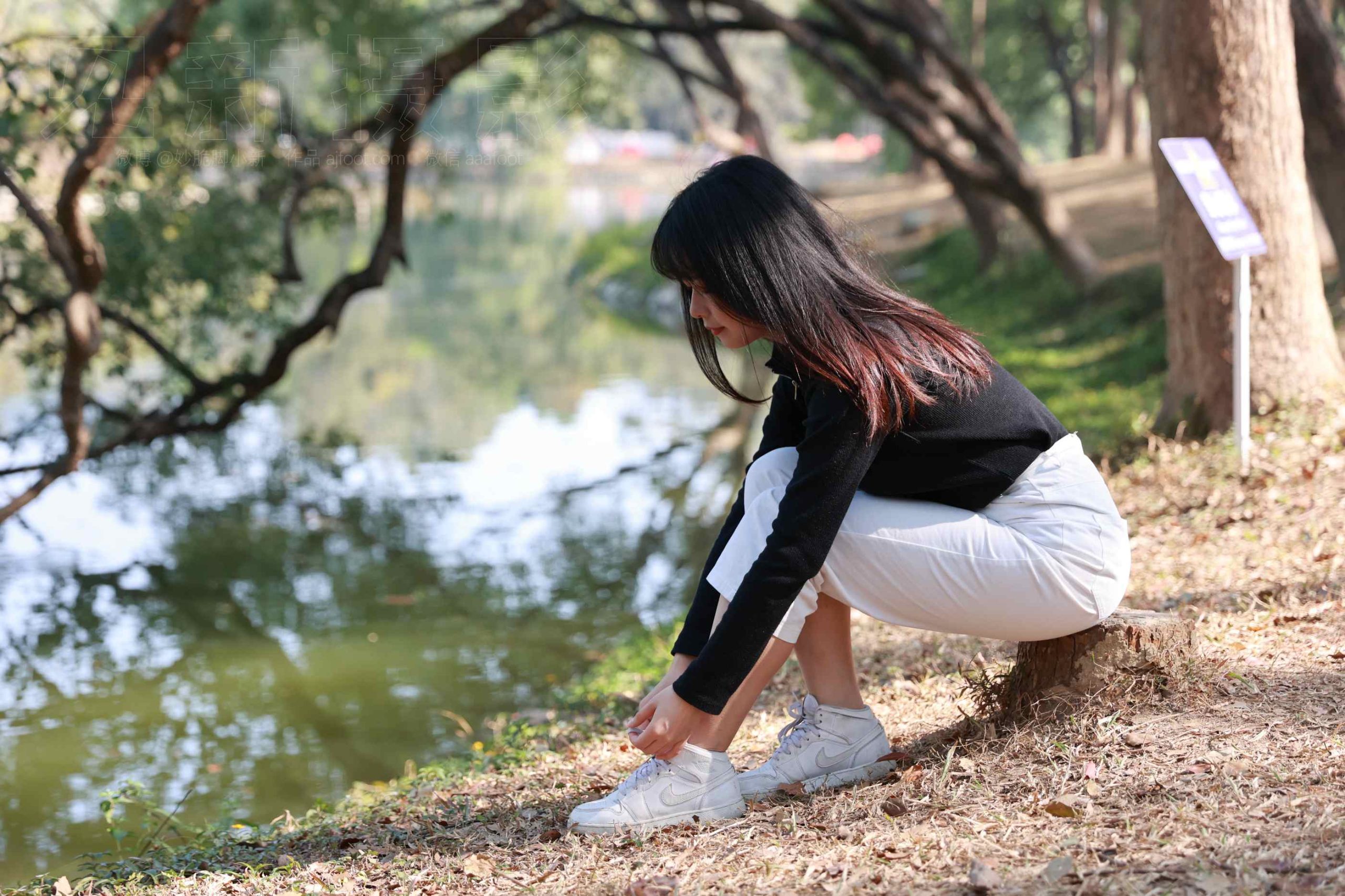 [见新摄影]NO.038 与小姐姐约拍植物园，逆光真的是美极了_HD绳艺资源