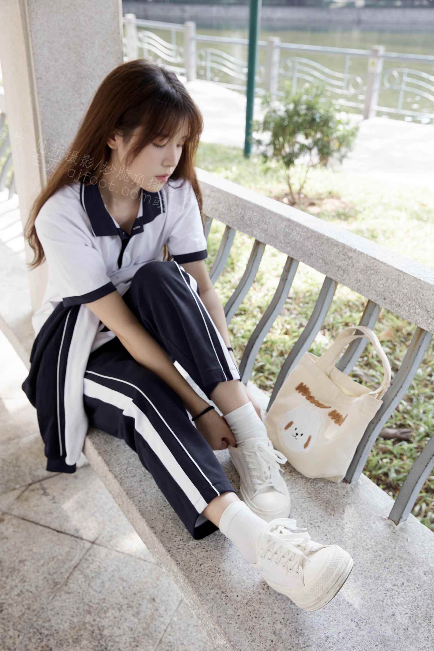 [见新摄影]NO.042 抖音可爱学院风，奶乖少女_HD绳艺资源