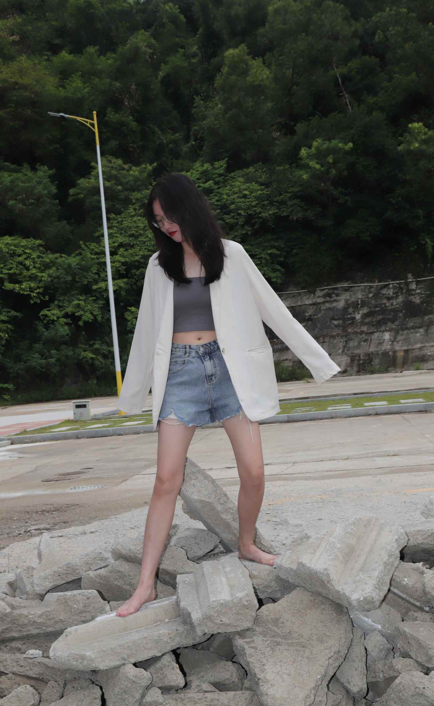 [Pary学生模拍]018 珊珊创意产业园吊带赤脚_HD绳艺资源