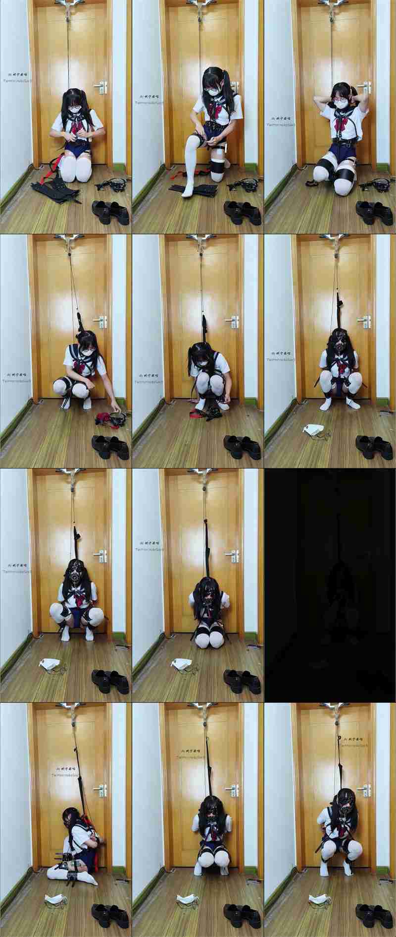 图片[2]_【坎宁安喵】绝望的自缚 白丝死库水JK复刻 强高 训练刚塞 脱缚失败_HD绳艺资源