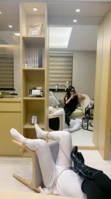 【沅芷大人】长靴脚踩/绳艺技巧椅子_HD绳艺资源