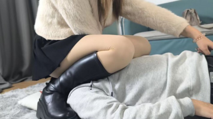 【女神学院·肉肉Rose】性感美臀坐脸_HD绳艺资源