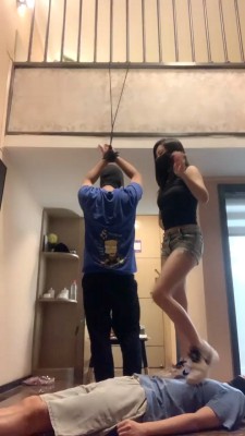 【宝爷】双M-吊绑狗奴-骑马-全体重踩踏_HD绳艺资源