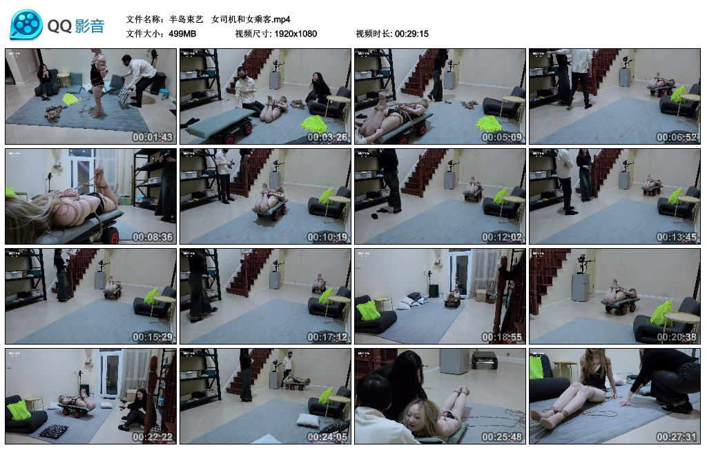 【半岛束艺】  女司机和女乘客_HD绳艺资源