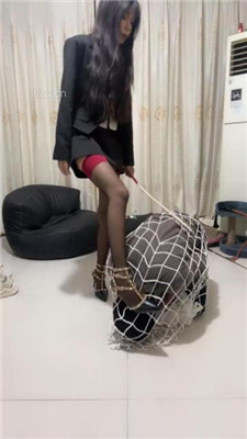 【苏西】重刑-把狗装网里重度虐打_HD绳艺资源