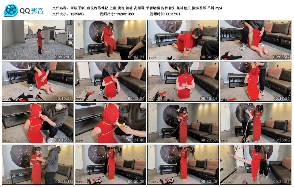 【雨辰原创】 血玫瑰落难记 上集_HD绳艺资源