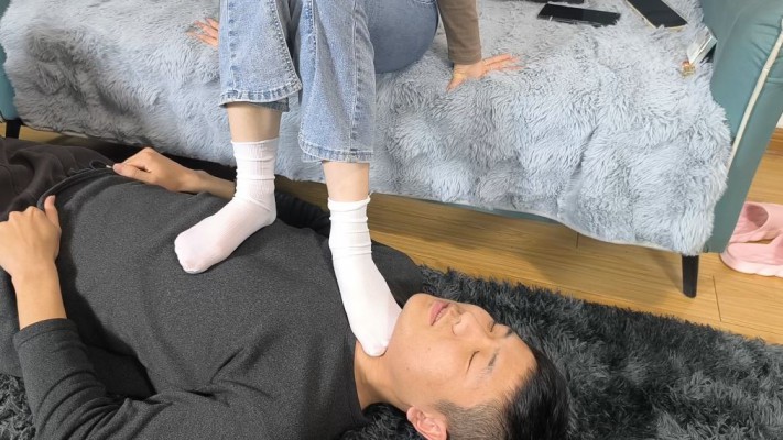 【女神学院·诗琪】白棉袜艺术训练_HD绳艺资源