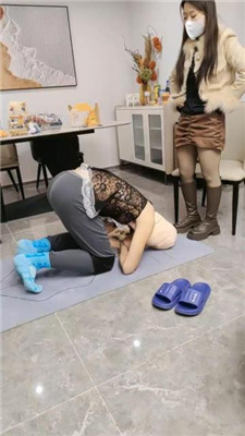 图片[3]_【汐言】艺术闻靴内/遛狗爬行/绳艺技巧艺术装置塞嘴/跳踩_HD绳艺资源