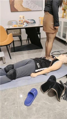 图片[15]_【汐言】艺术闻靴内/遛狗爬行/绳艺技巧艺术装置塞嘴/跳踩_HD绳艺资源