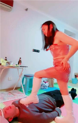 【北京艾琳】长靴/高跟全体重踩踏_HD绳艺资源