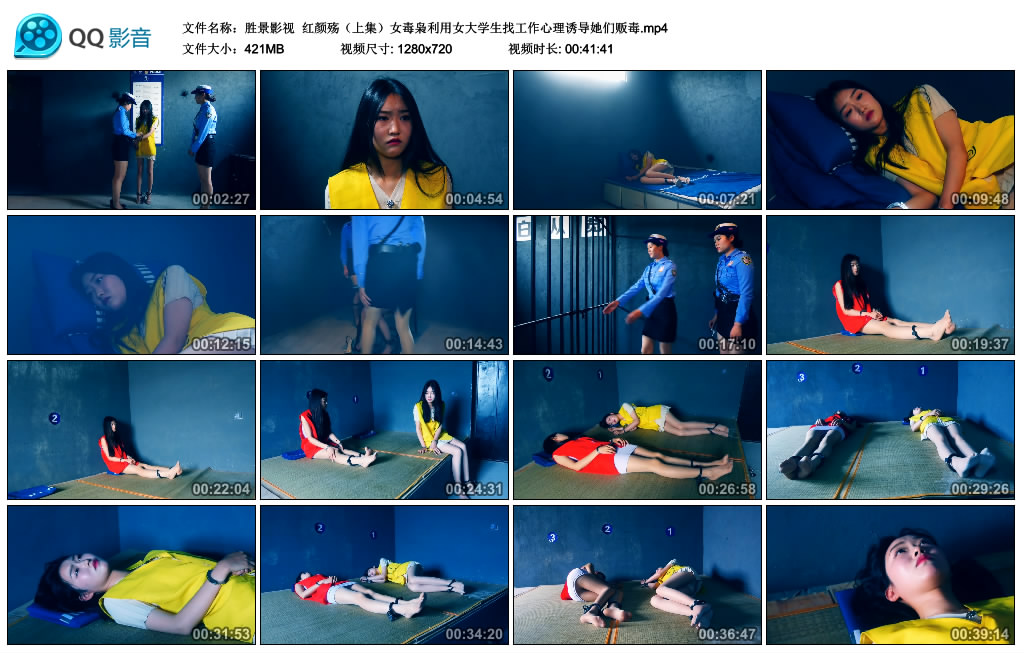 【胜景影视】 红颜殇（上集）女毒枭利用女大学生找工作心理诱导她们贩毒_HD绳艺资源