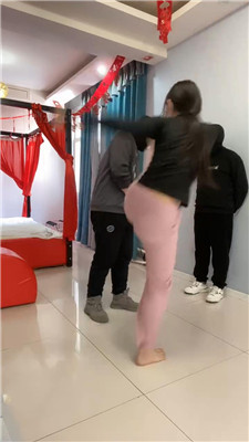 图片[3]_【精神小妹】跆拳道妹妹真人靶训练_HD绳艺资源