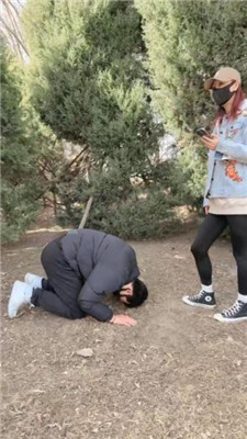 【苒溪】高帮帆布鞋白袜-户外挑战出轨狗_HD绳艺资源