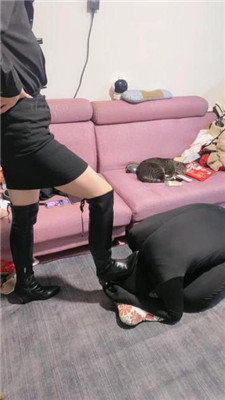 图片[13]_【冰诺】高跟凉鞋-长靴全体重踩狗头_HD绳艺资源