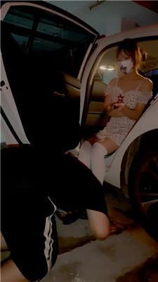 【小妍】户外停车场-遛狗驯化人形犬 bf43096_HD绳艺资源