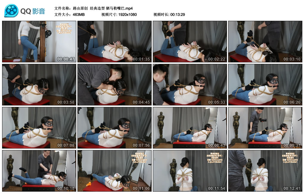 【路由原创】 经典造型 驷马勒嘴巴_HD绳艺资源