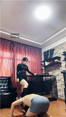 【冷颜】囚禁狗笼彻底犬化 JS241118-16_HD绳艺资源