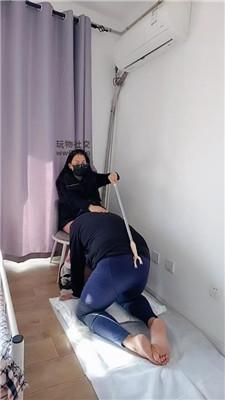 【上海汤圆】裸足踩虐/衣叉抽打 JS241130-2_HD绳艺资源