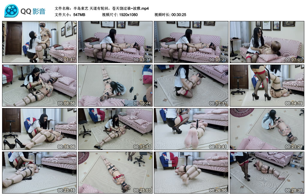 【半岛束艺】天道有轮回，苍天饶过谁~波雅_HD绳艺资源