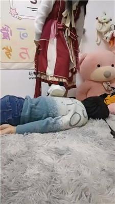 【广西木木sama】洛丽塔S-毛拖鞋全体重踩踏 JS241203-22_HD绳艺资源