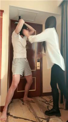 【苒溪】吊绑长靴白袜连环踢裆/骑马 bf48021_HD绳艺资源