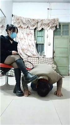 【沐颜】虐猥琐老狗-训练/长靴踩虐【双视角版】 JS250103-17_HD绳艺资源