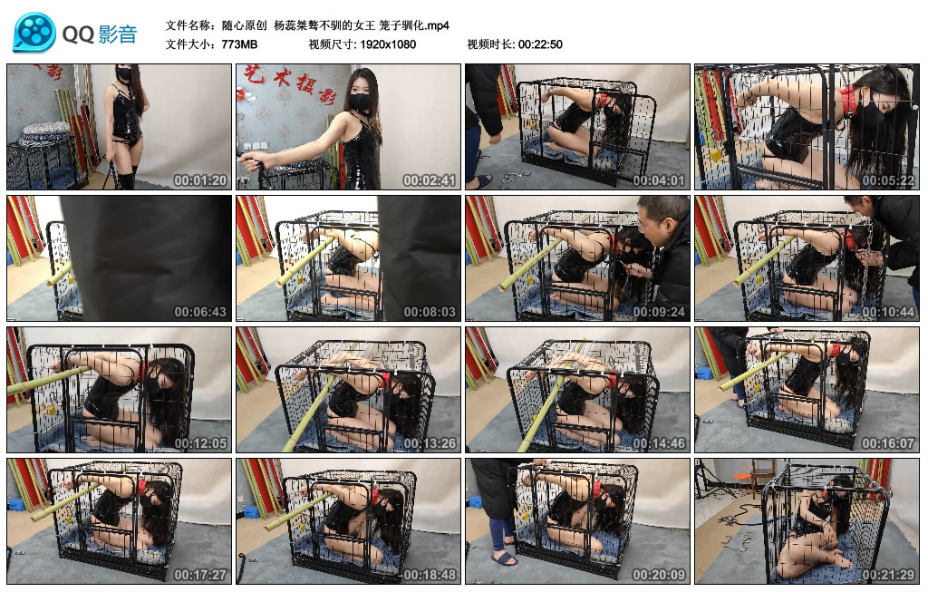 【随心原创】 杨蕊桀骜不驯的绳艺导师 笼子驯化_HD绳艺资源