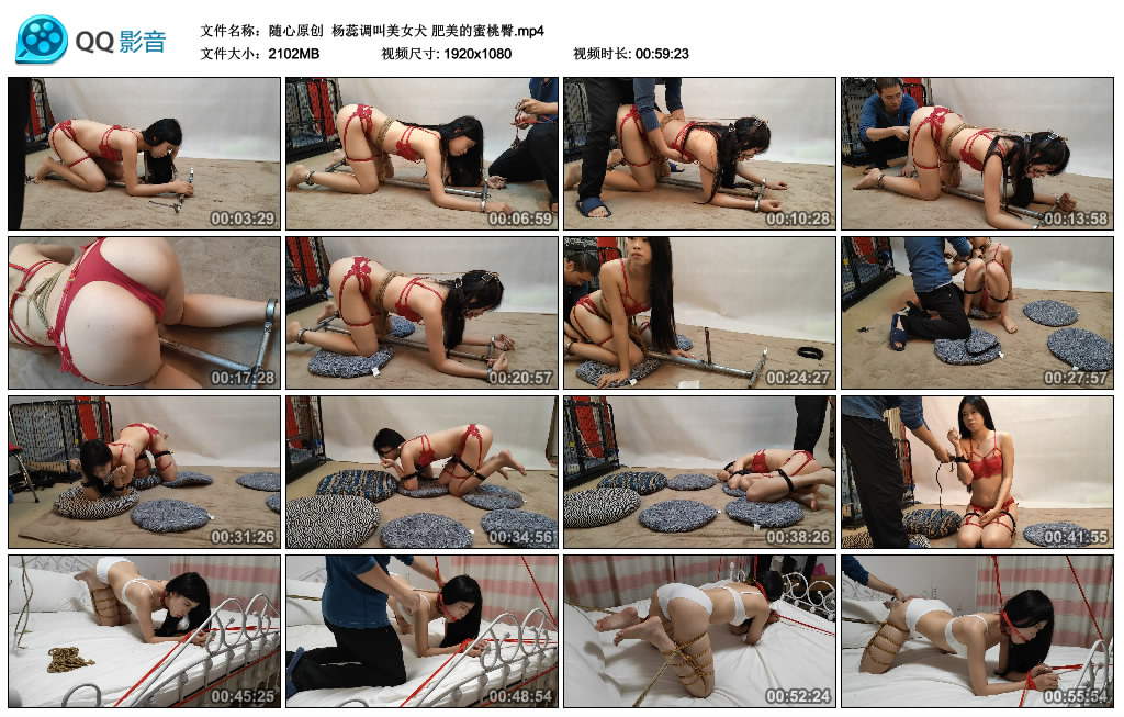 随心原创  杨蕊调叫美女犬 肥美的蜜桃臀_HD绳艺资源