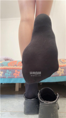 酒鸽 油亮肉丝黑棉袜小皮鞋    251021-10_HD绳艺资源