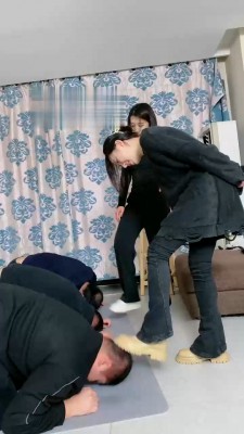 【麋鹿银儿】超模两素人群虐废物 bf21621