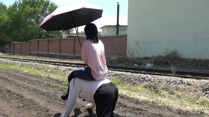 【彼岸花】户外骑马，累瘫贱狗 YC-220617-7